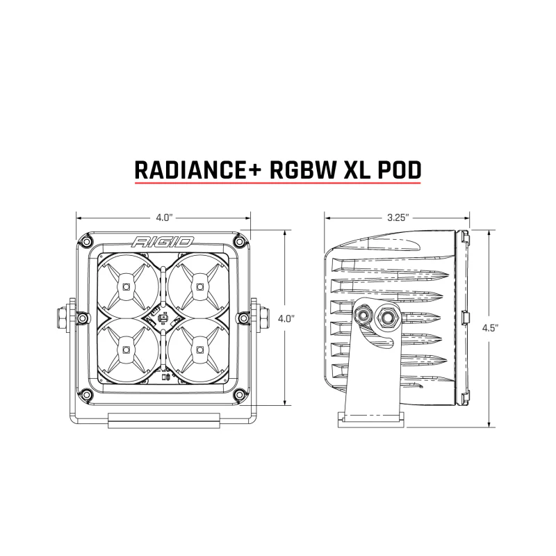 Rigid Industries Radiance+ Pod XL RGBW Model 322053 - Image 2