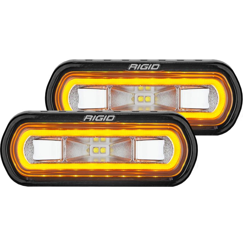 Rigid Industries SR-L Series Off-Road Spreader Pod, 3 Wire, Surface Mount, Amber Halo, Pair Model 53123 - Image 2
