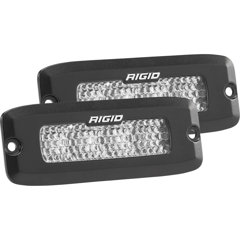 Rigid Industries SR-Q Series PRO, Flood Diffused, Flush Mount, Black Housing, Pair Model 925513