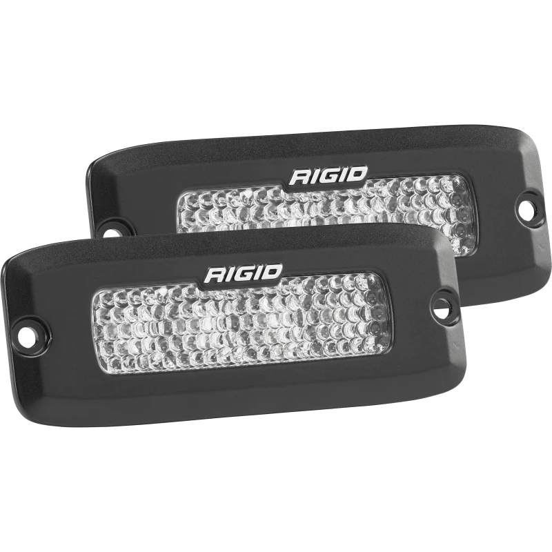 Rigid Industries SR-Q Series PRO, Flood Diffused, Flush Mount, Black Housing, Pair Model 925513 - Image 2