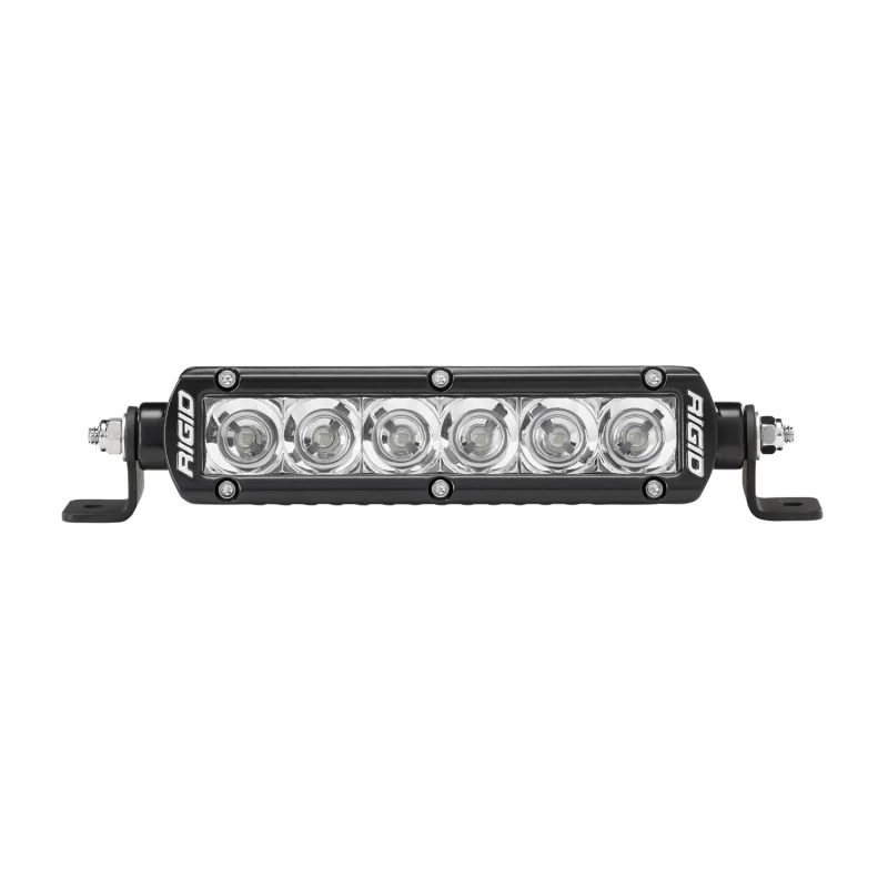 Rigid Industries SR-Series PRO LED Light Bar, Flood Optic, 6 Inch, Black Housing, Single Model 906113