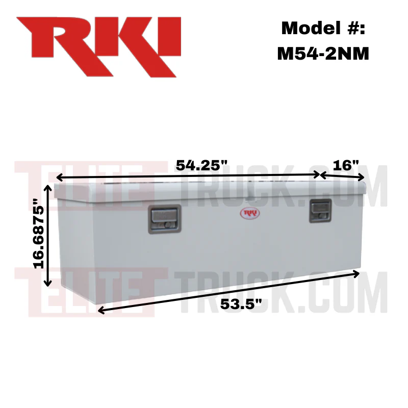 RKI M-Series Double Lid Chest 54 1/4"L x 16"W x 16 11/16"H Model M54-2NM - Image 2