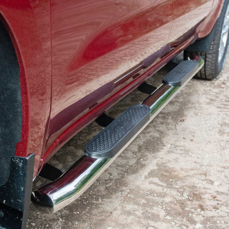ARIES 4" Polished Stainless Oval Step Nerf Bars Model S224054-2 - Image 8