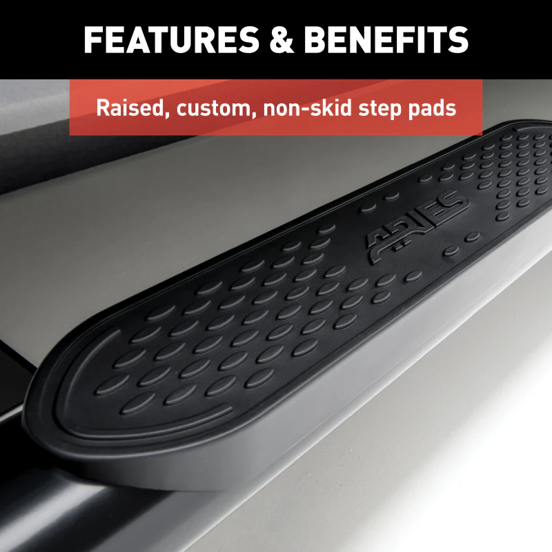 ARIES 4" Black Steel Oval Step Nerf Bars Model S225039 - Image 4