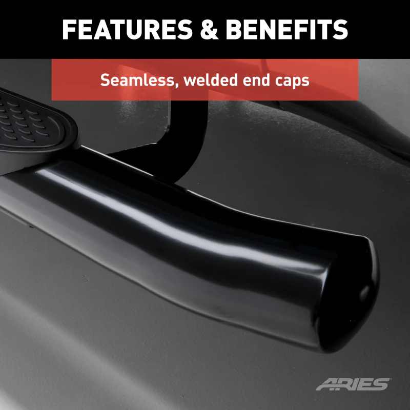 ARIES 4" Black Steel Oval Step Nerf Bars Model S225039 - Image 5