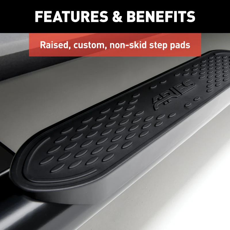 ARIES 4" Black Steel Oval Step Nerf Bars Model S225045 - Image 4