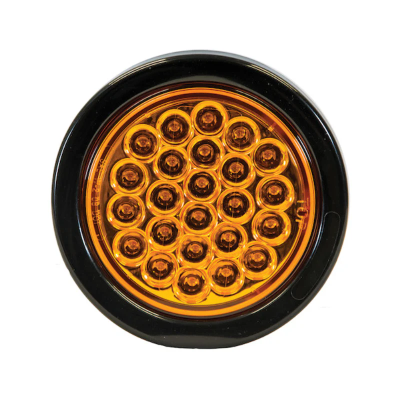 Buyers Products 4 Inch Round LED Recessed Amber Strobe Light With Grommet Model SL41AR - Image 2