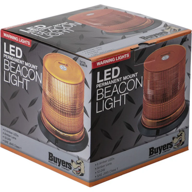 Buyers Products Class 1 6.1 Inch Tall LED Amber Beacon Light Model SL667A - Image 8