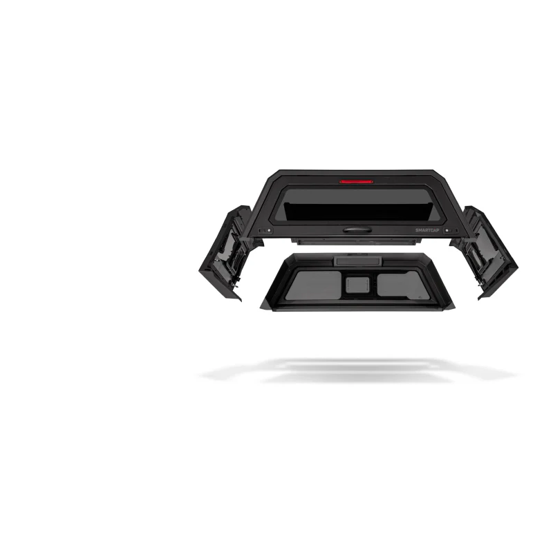 SmartCap Matte Black Truck Bed Cap EVO Sport Series w/ Vertical Locks Model EV1313-MB - Image 2