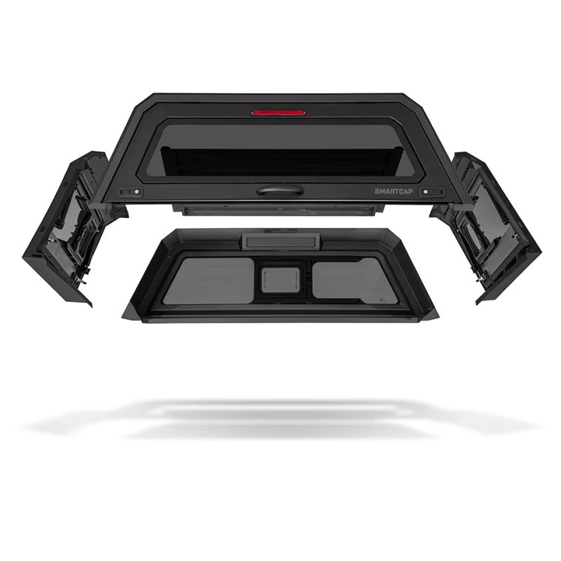 SmartCap Matte Black Truck Bed Cap EVO Sport Series w/ Horizontal Locks Model EV0110-MB - Image 2