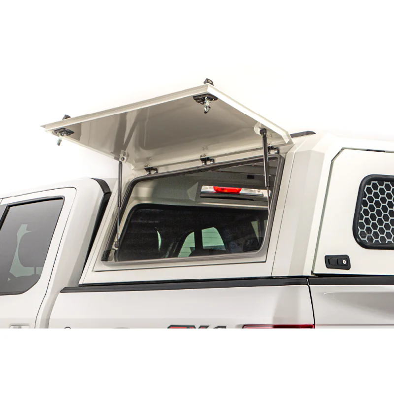 SmartCap OEM White Truck Bed Cap EVOc Commercial Series w/ Horizontal Locks Model EC1007-WH - Image 7