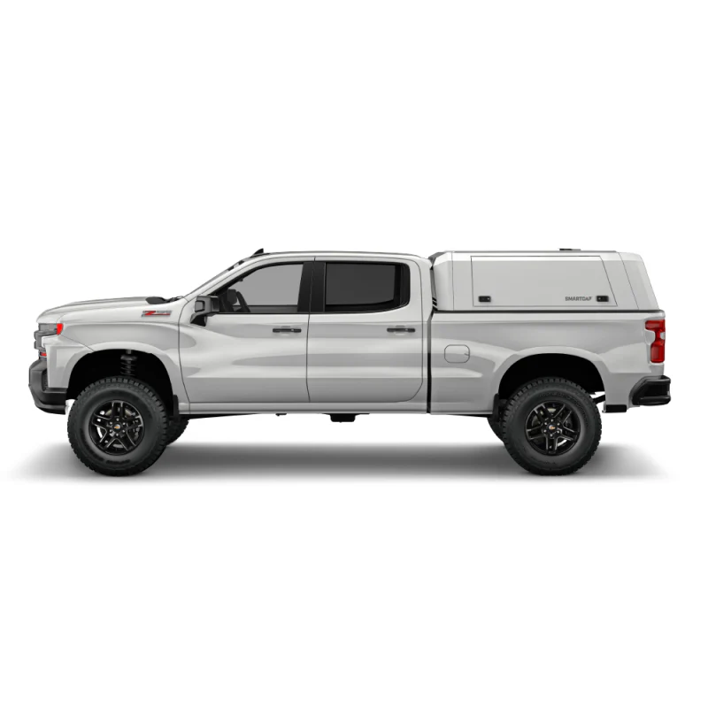 SmartCap OEM White Truck Bed Cap EVOc Commercial Series w/ Vertical Locks Model EC0109-WH - Image 4
