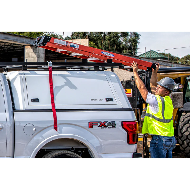 SmartCap OEM White Truck Bed Cap EVOc Commercial Series w/ Vertical Locks Model EC0109-WH - Image 5