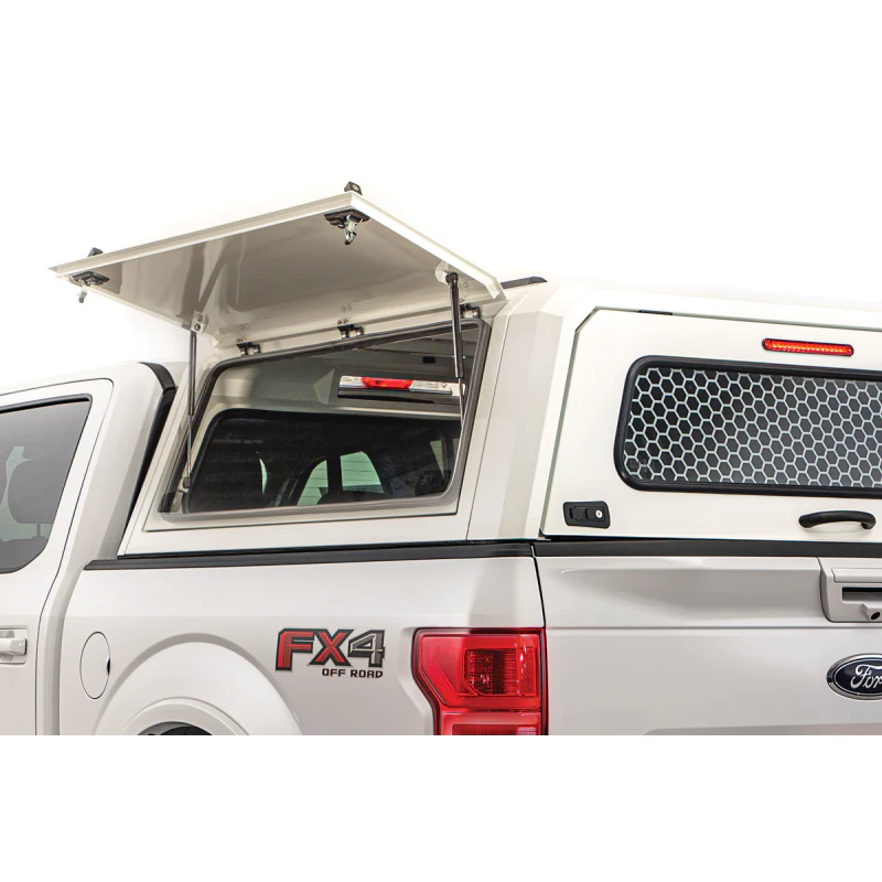 SmartCap OEM White Truck Bed Cap EVOc Commercial Series w/ Vertical Locks Model EC1313-WH - Image 3