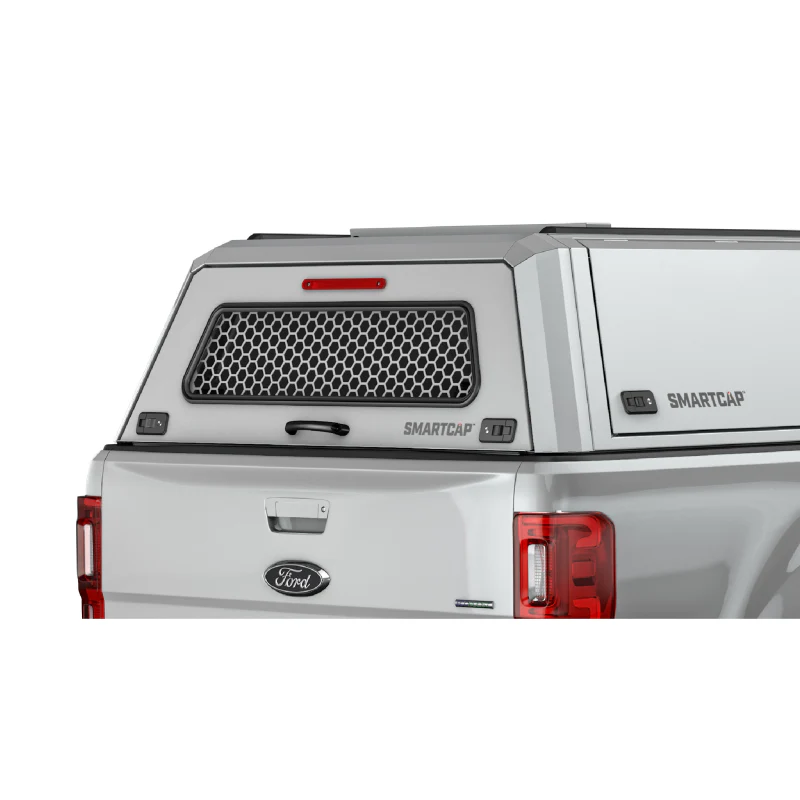 SmartCap OEM White Truck Bed Cap EVOc Commercial Series w/ Vertical Locks Model EC1313-WH - Image 4