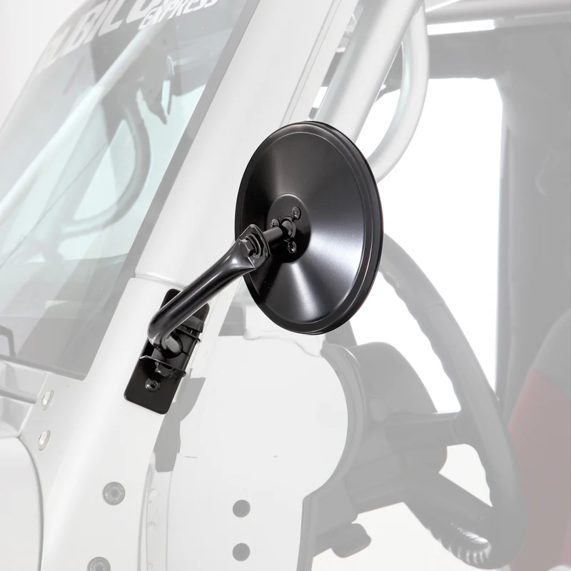 Smittybilt 6" Round Trail Mirror Pair - Black (97-18 TJ/LJ/JK/JKU) Model 7618 - Image 3