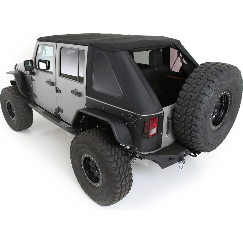 Smittybilt Bowless Combo Top Kit w/ Tinted Windows - Black Diamond (07-18 JK) Model 9073135K - Image 3