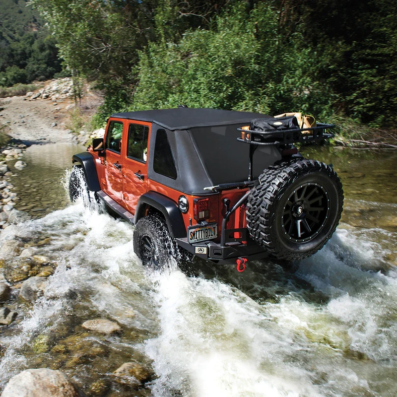Smittybilt Bowless Combo Top Kit w/ Tinted Windows - Black Diamond (07-18 JKU) Model 9083135K - Image 14
