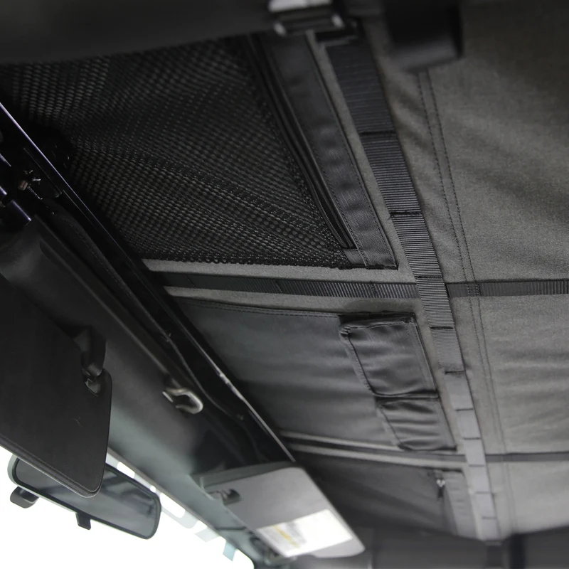 Smittybilt Bowless Combo Top Kit w/ Tinted Windows - Black Diamond (07-18 JKU) Model 9083135K - Image 9