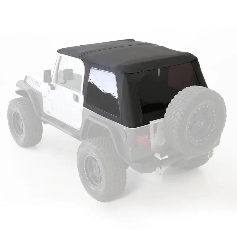 Smittybilt Bowless Combo Top w/ Tinted Windows - Black Diamond (97-06 TJ) Model 9973235