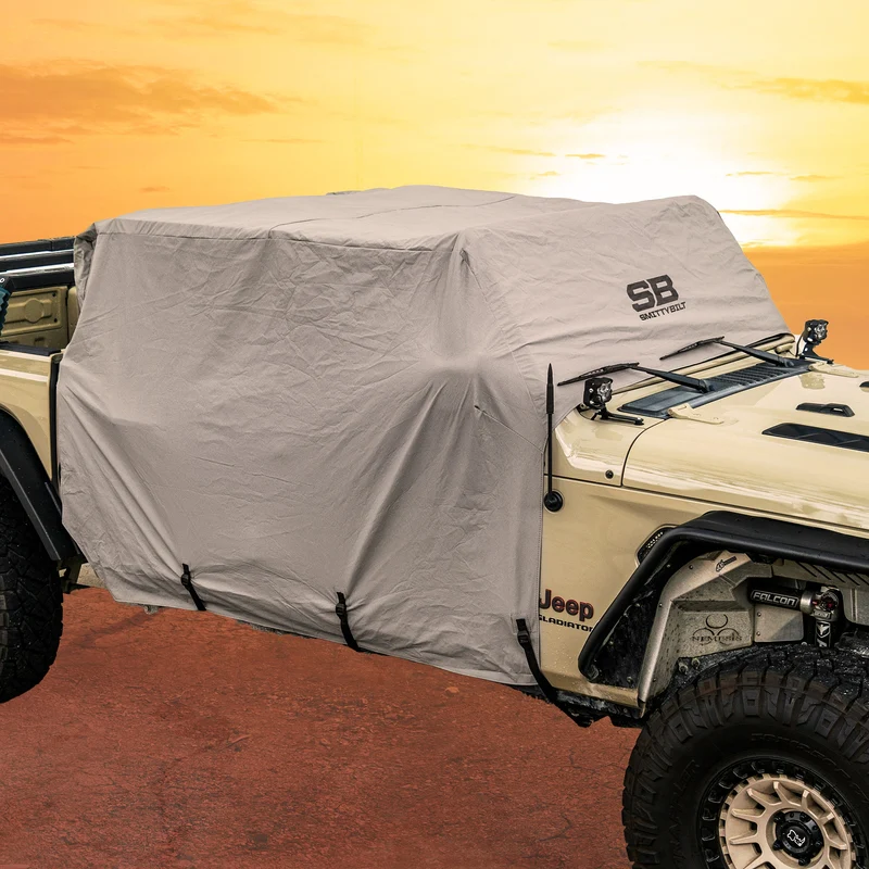 Smittybilt Cab Cover w/ Door Flaps - Gray (20+ JT) Model 1081 - Image 3