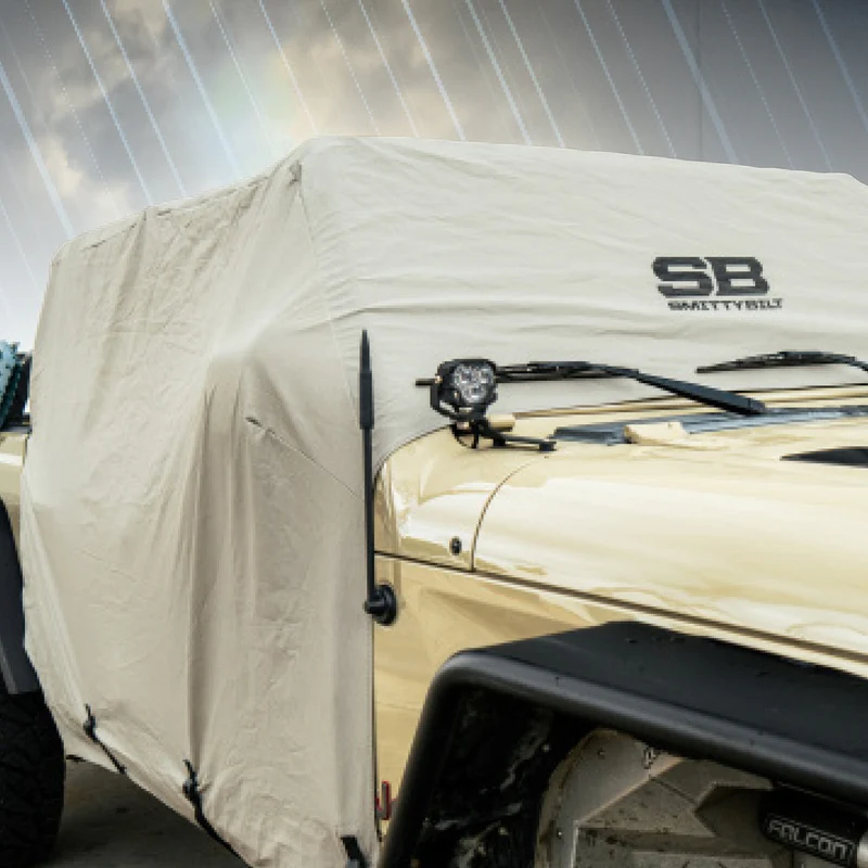 Smittybilt Cab Cover w/ Door Flaps - Gray (20+ JT) Model 1081 - Image 4
