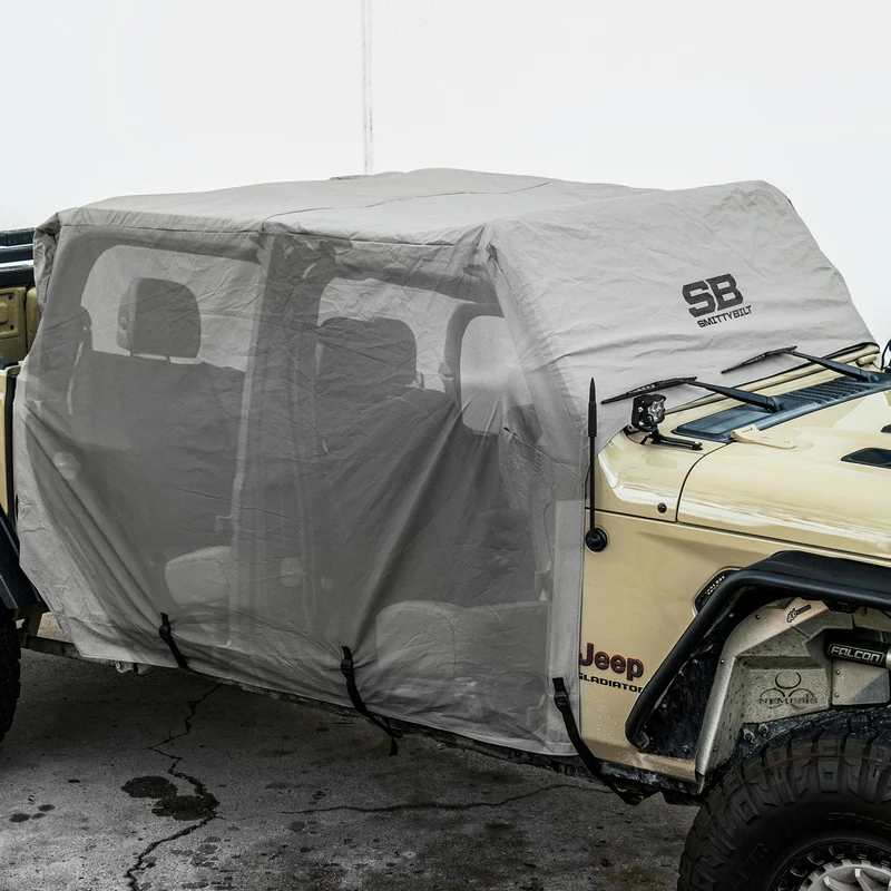 Smittybilt Cab Cover w/ Door Flaps - Gray (20+ JT) Model 1081 - Image 5