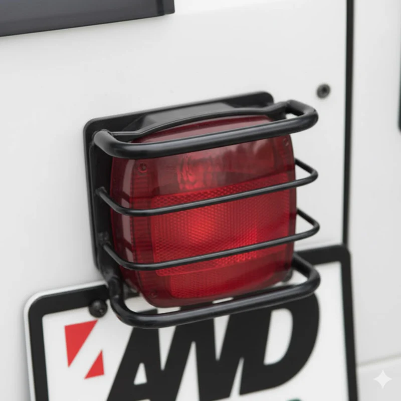 Smittybilt Euro Tail Light Guards - Black (76-06 CJ/Wrangler) Model 8660 - Image 2