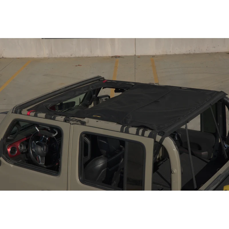 Smittybilt Extended Shade Top w/ Skylights - Black Diamond/Mesh (20+ JT) Model 97502 - Image 2