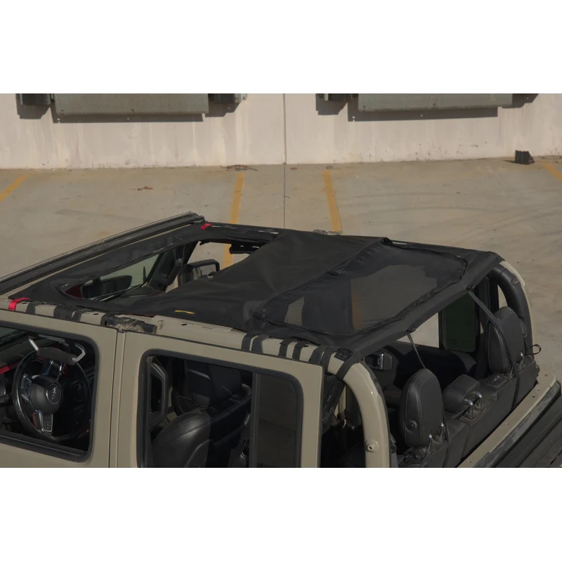 Smittybilt Extended Shade Top w/ Skylights - Black Diamond/Mesh (20+ JT) Model 97502 - Image 3
