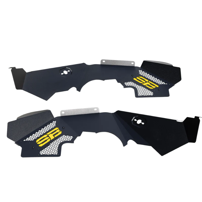 Smittybilt Front Aluminum Inner Fender Liner Pair - Black (07-18 JK/JKU) Model 76984