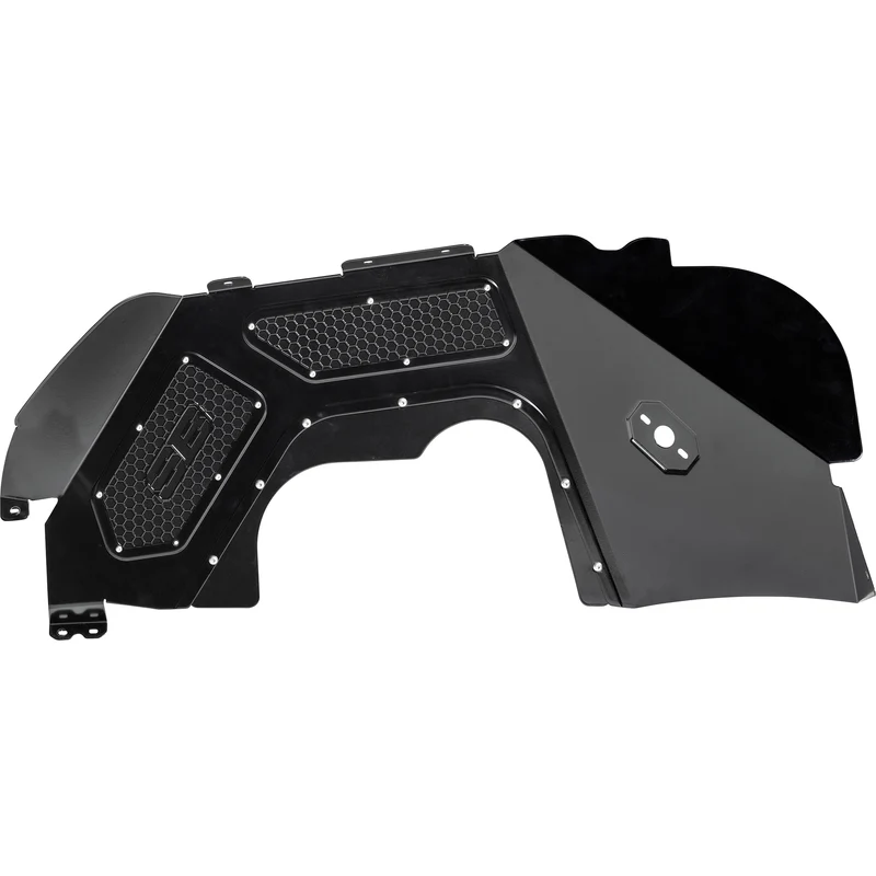 Smittybilt Front Aluminum Inner Fender Liner Pair - Black (18+ JL/JLU) Model 77984 - Image 3