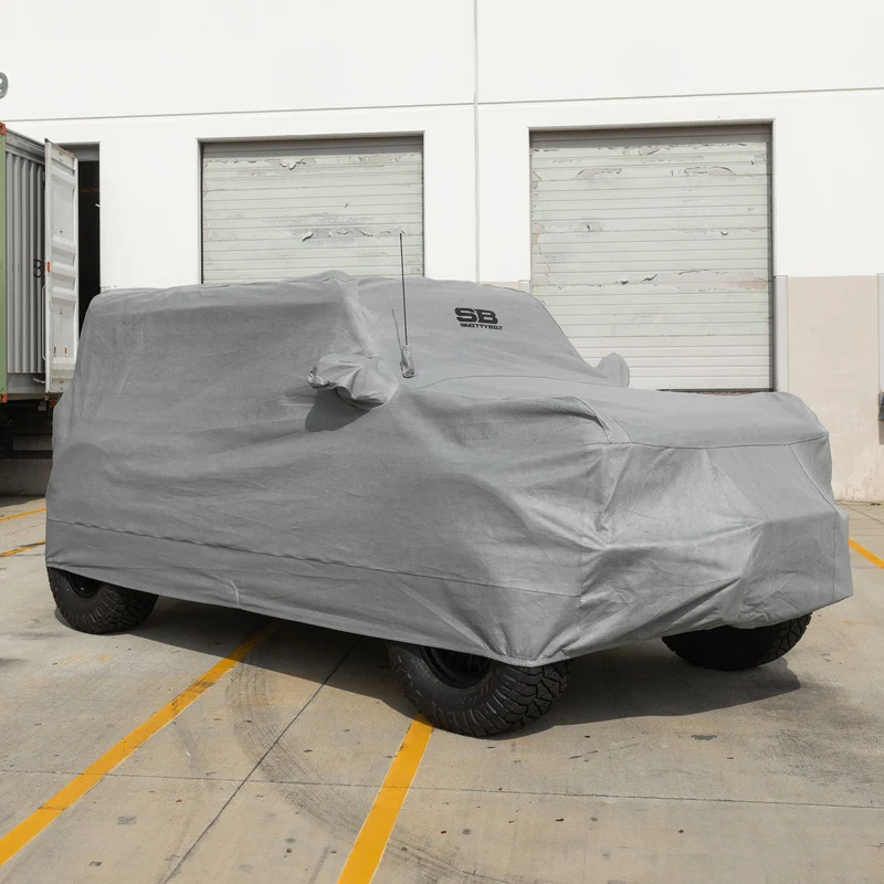 Smittybilt Full Car Cover w/ Storage Bag, Lock & Cable - Gray (21+ Bronco 2DR) Model 950 - Image 2