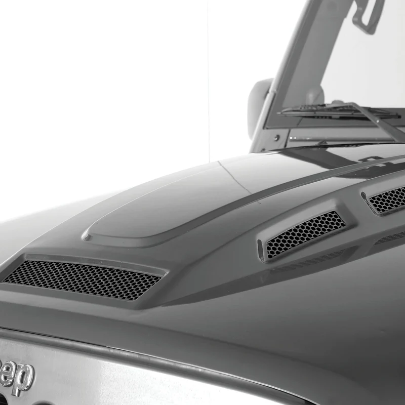 Smittybilt H.E.M.I Vented Hood - Unpainted (07-18 JK/JKU) Model 76500 - Image 2