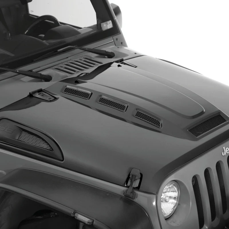 Smittybilt H.E.M.I Vented Hood - Unpainted (07-18 JK/JKU) Model 76500 - Image 4