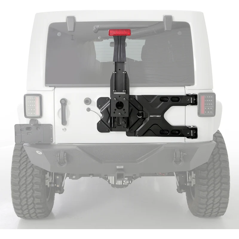 Smittybilt HD Pivot Tire Carrier - 07-18 Jeep Wrangler JK/JKU Model 2843
