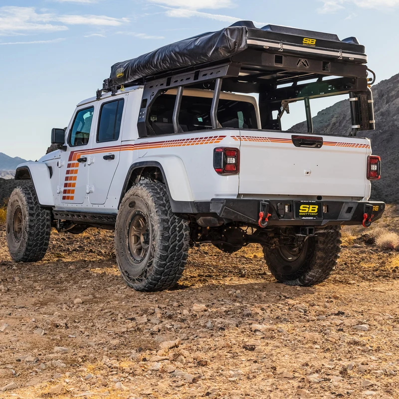 Smittybilt JT XRC Gen 2 Rear Bumper w/ Locking Cubby - Textured Black (20+ JT) Model 79858 - Image 11