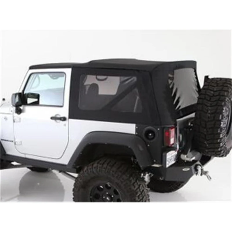 Smittybilt Premium OEM Replacement Soft Top w/ Tinted Windows - Black Diamond (07-18 JK) Model 9074235