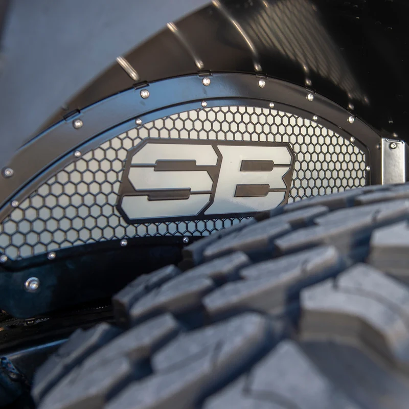 Smittybilt Rear Aluminum Inner Fender Liner Pair - Black (18+ JL/JLU) Model 77986 - Image 5
