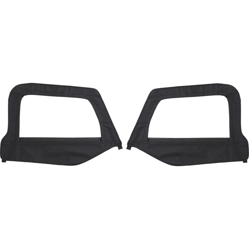 Smittybilt Soft Top Upper Door Skin Pair - Black Diamond (97-06 TJ) Model 89735