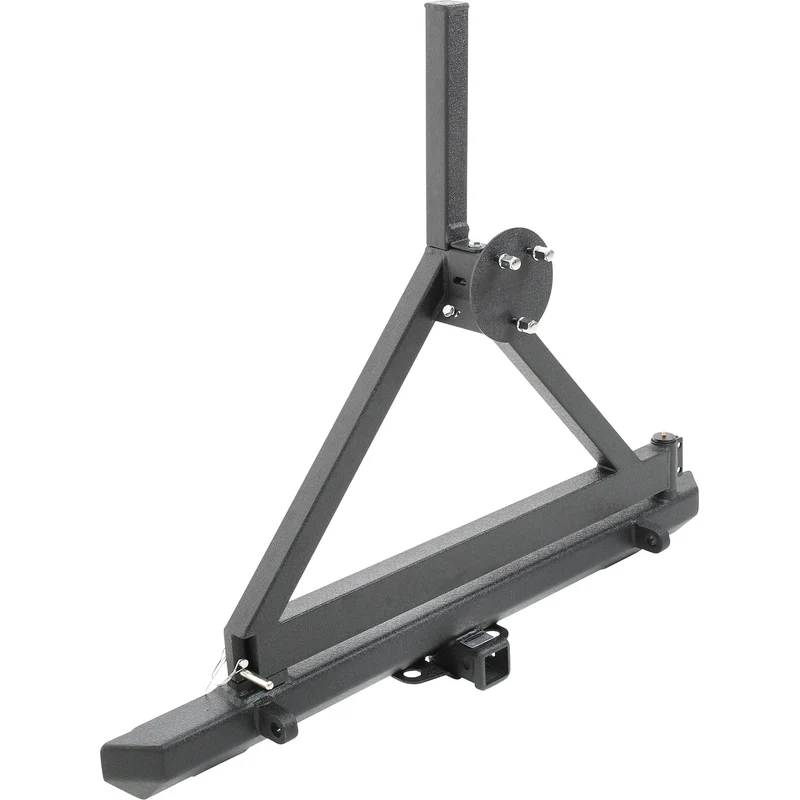 Smittybilt SRC Classic Rear Bumper W/ D-Rings, Hitch & Tire Carrier - Model 76651D - Image 3
