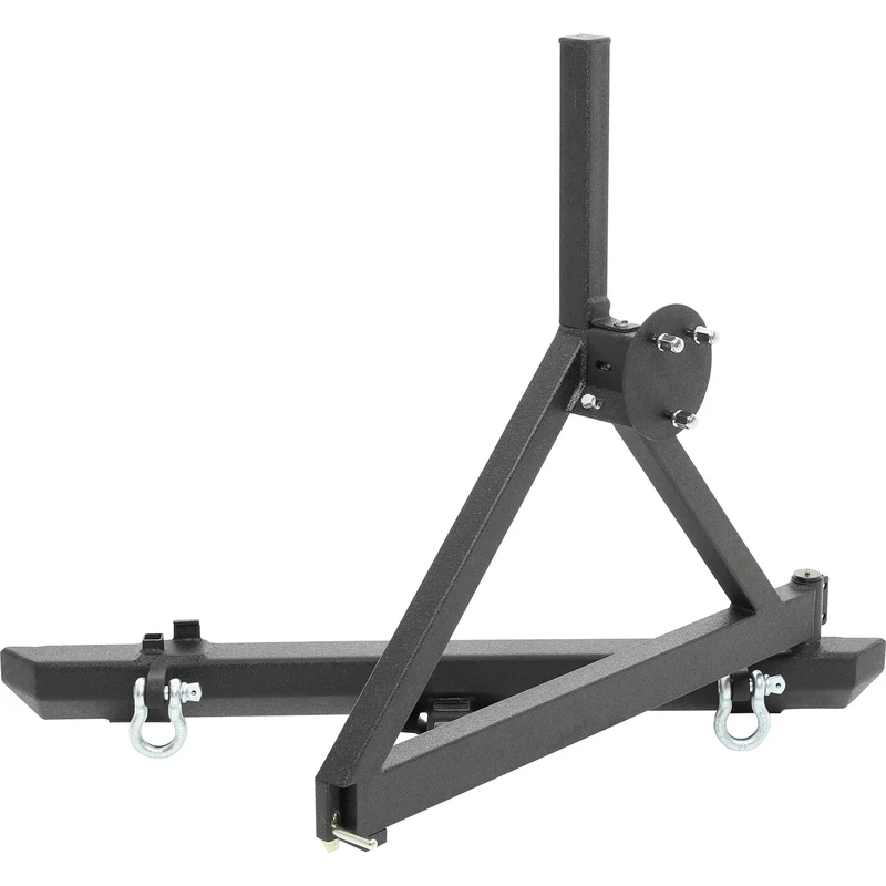 Smittybilt SRC Classic Rear Bumper W/ D-Rings, Hitch & Tire Carrier - Model 76651D - Image 4