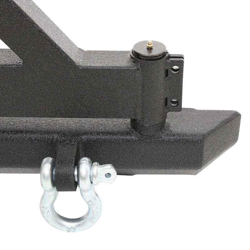 Smittybilt SRC Classic Rear Bumper W/ D-Rings, Hitch & Tire Carrier - Model 76651D - Image 6