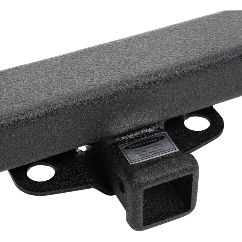 Smittybilt SRC Classic Rear Bumper W/ D-Rings, Hitch & Tire Carrier - Model 76651D - Image 8
