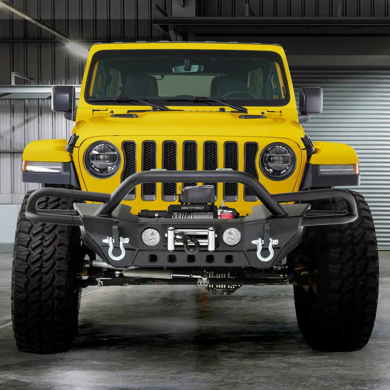 Smittybilt SRC Gen 2 Front Bumper - Textured Black (18+ JLU) Model 77724 - Image 2