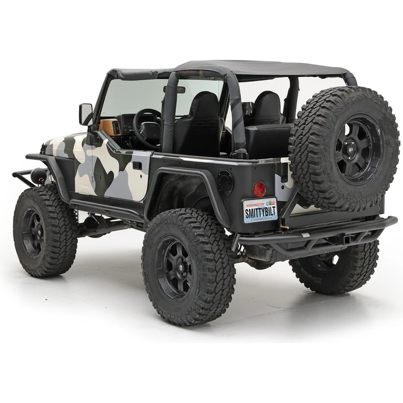 Smittybilt SRC Rear Bumper W/Tire Carrier - Black Textured Model 76621 - Image 2