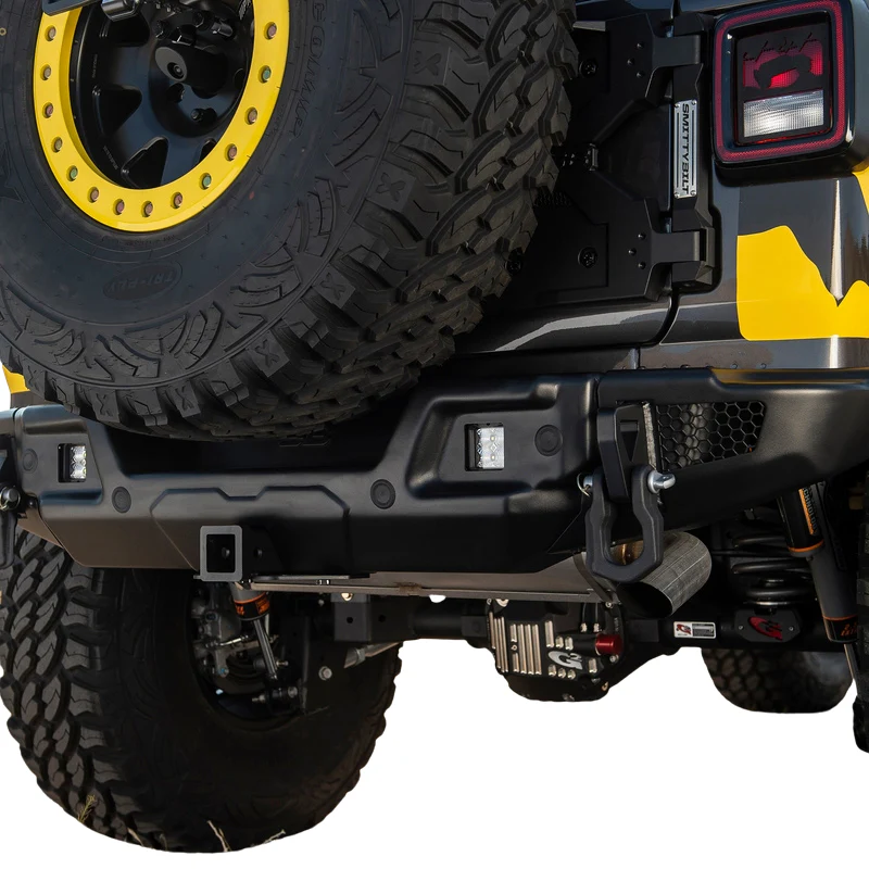 Smittybilt Stryker Rear Bumper - Textured Black (18+ JL/JLU) Model 77732