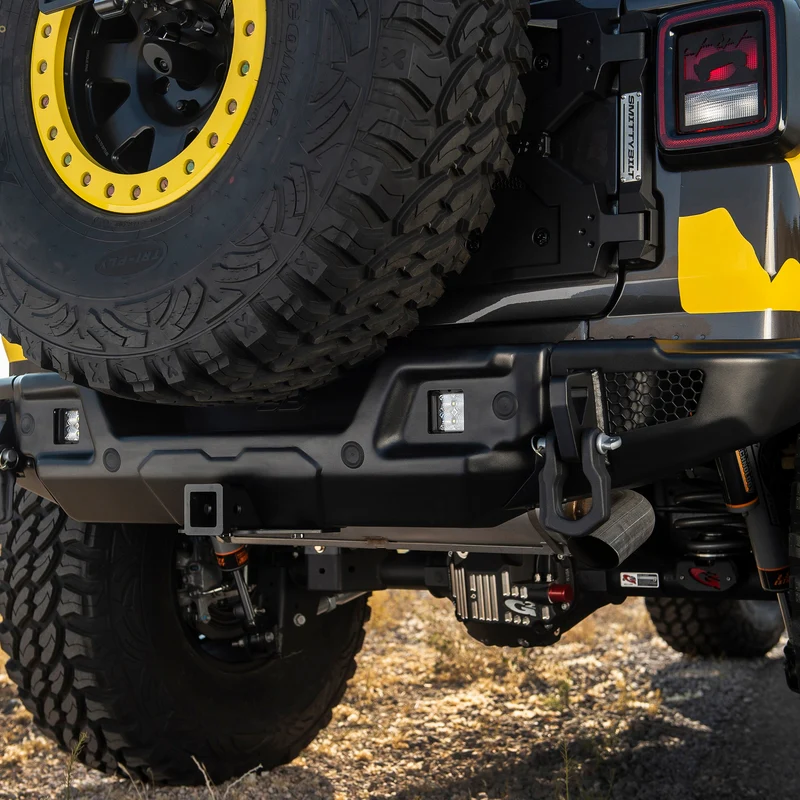 Smittybilt Stryker Rear Bumper - Textured Black (18+ JL/JLU) Model 77732 - Image 2