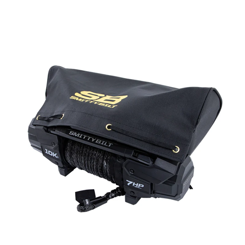 Smittybilt Winch Cover – SB Logo New – Black Model 97281-97 - Image 2