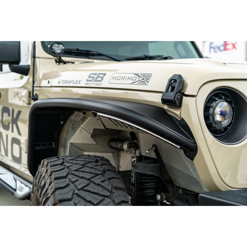 Smittybilt XRC Front Tube Fender Pair - Textured Black (18+ JL/JT) Model 77852 - Image 13